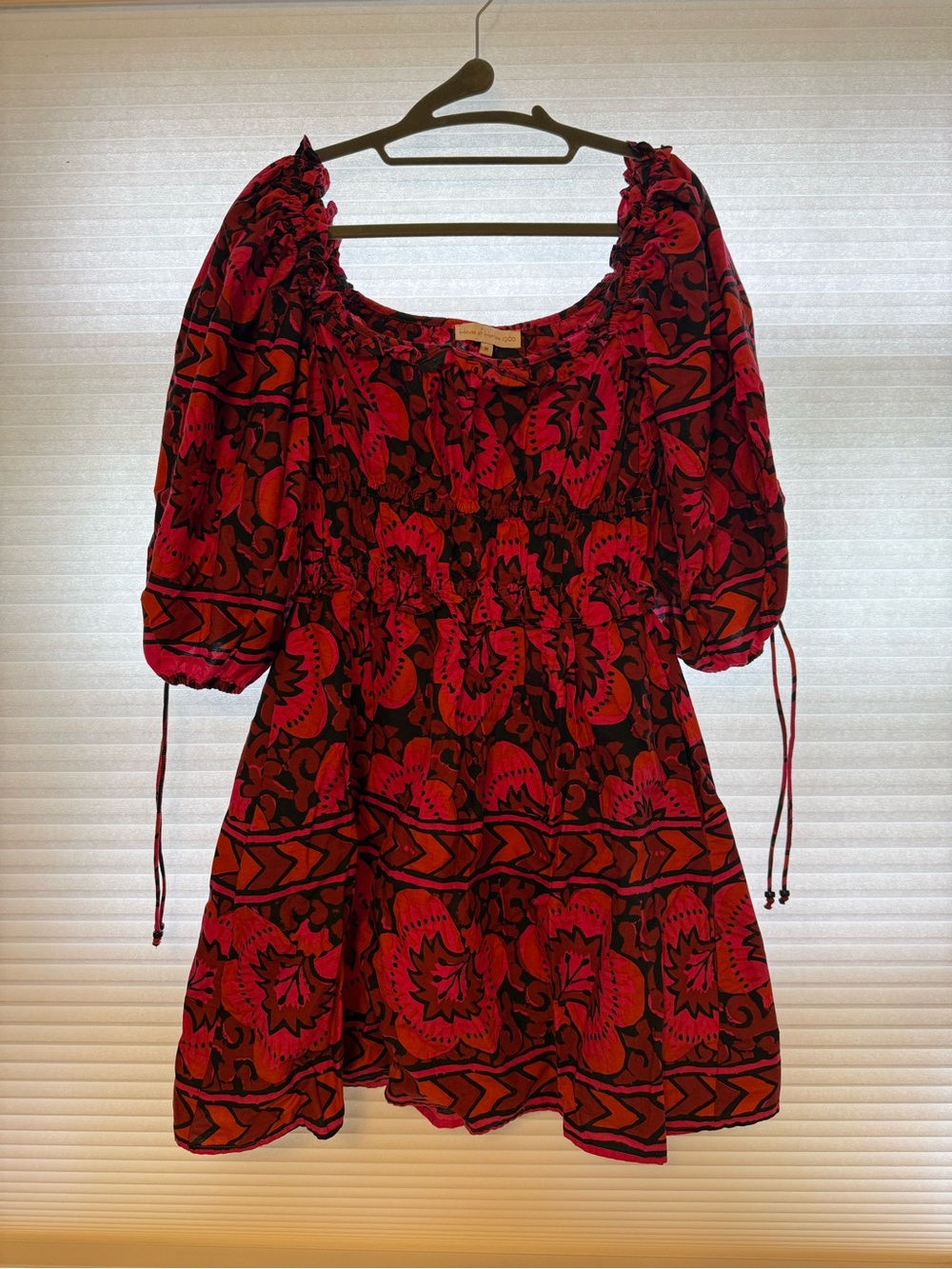 House of Harlow 1960 x Revolve Shania Fuchsia Floral Mini Dress size Medium